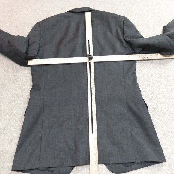 Bonobos Blazer 38R Gray Solid 2 Button Slim Double Vent Marzotto - Picture 7 of 16